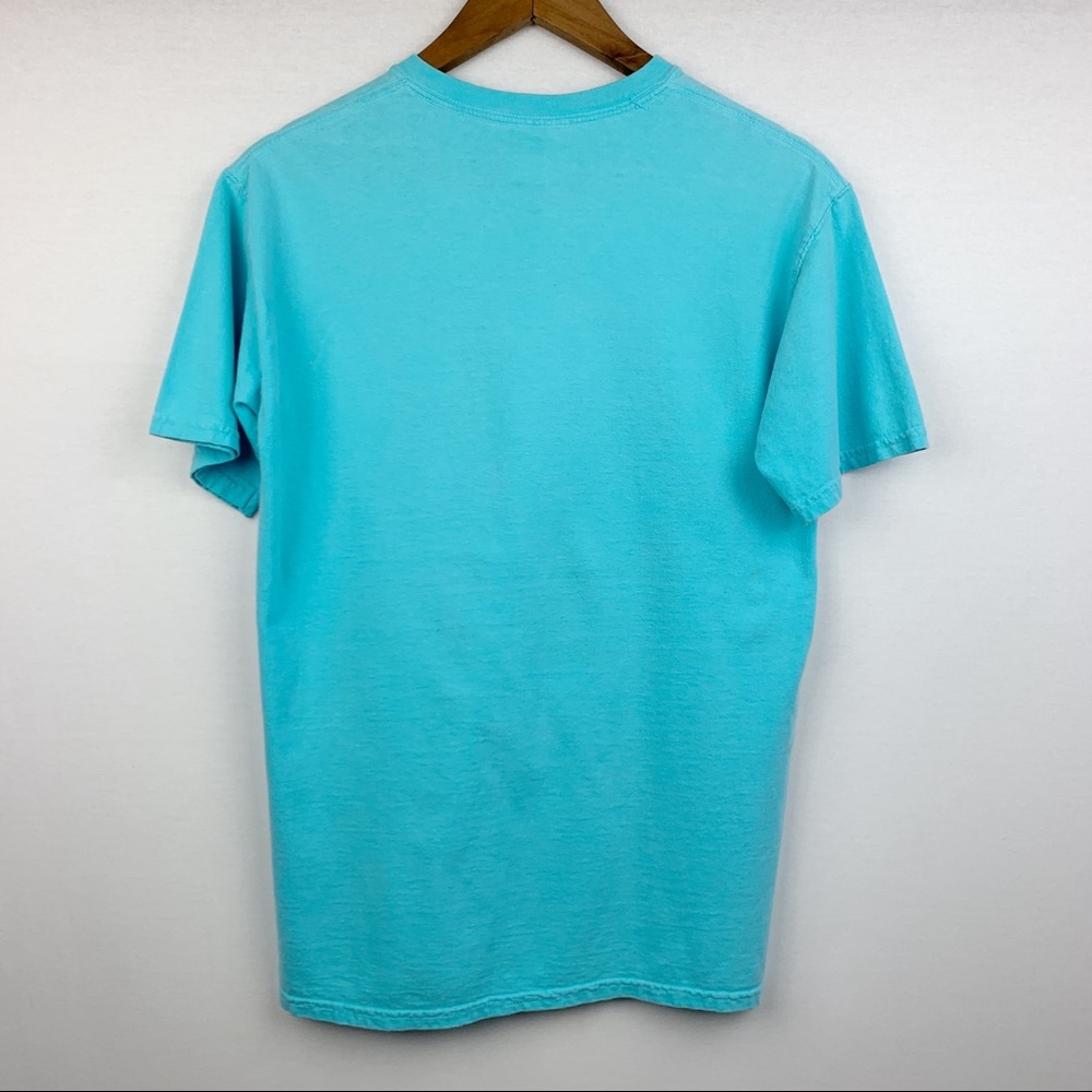 Comfort Colors Polka Dot K Pocket Blue Tee - Picture 6 of 8